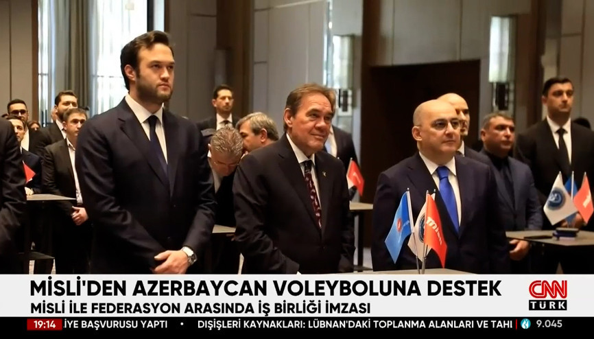 Azerbaycan Voleybol Federasyonu ve misli.com arasında iş birliği anlaşması imzalandı