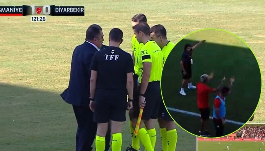 Osmaniyespor - Diyarbekirspor maçında olay 120. dakikada sahadan çekildiler...