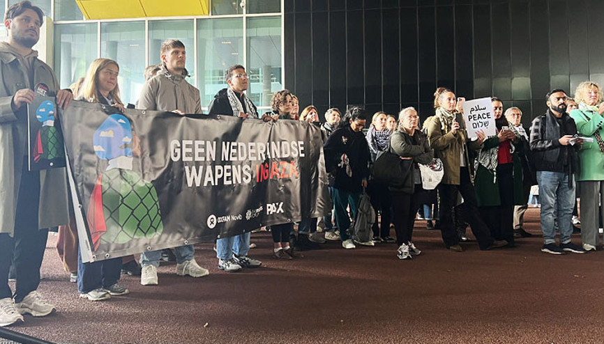 Gazze soykırımına Hollandalı memurlardan protesto