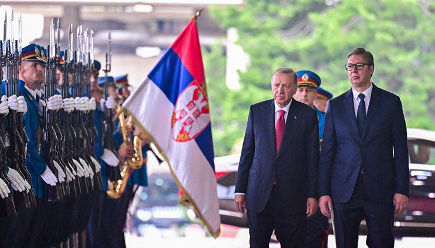 Cumhurbaşkanı Erdoğan Sırbistanda: Vucic ile görüştü