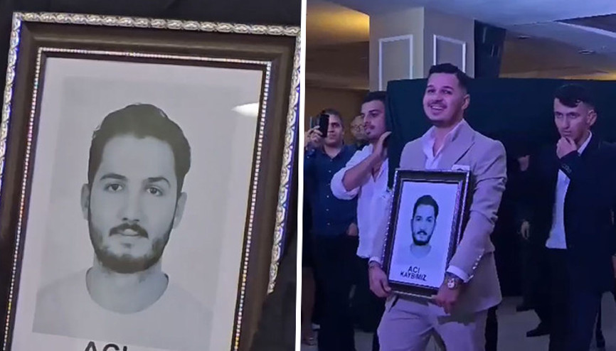 İstanbuldaki düğünde damada ilginç şaka: Salona tabut ve acı kaybımız yazılı fotoğrafla geldiler İstanbuldaki düğünde damada ilginç şaka: Salona tabut ve acı kaybımız yazılı fotoğrafla geldiler