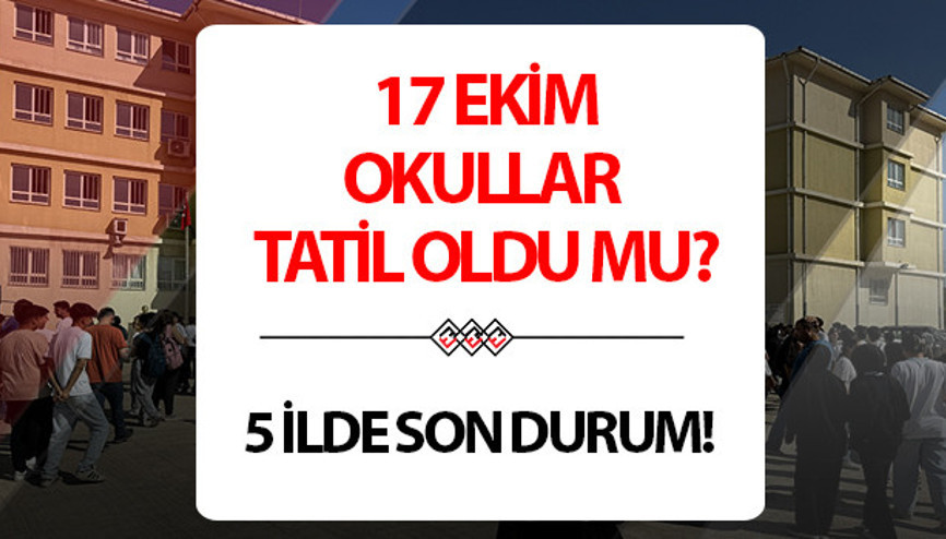 BUGÜN OKULLAR TATİL Mİ 17 EKİM 2024 PERŞEMBE SON DAKİKA HABERLERİ || Bugün (17 Ekim) Malatya, Elazığ ve Şanlıurfada deprem sonrası okullar tatil oldu mu, ders var mı 5 il için açıklama gelmişti BUGÜN OKULLAR TATİL Mİ 17 EKİM 2024 PERŞEMBE SON DAKİKA HABERLERİ || Bugün (17 Ekim) Malatya, Elazığ ve Şanlıurfada deprem sonrası okullar tatil oldu mu, ders var mı 5 il için açıklama gelmişti