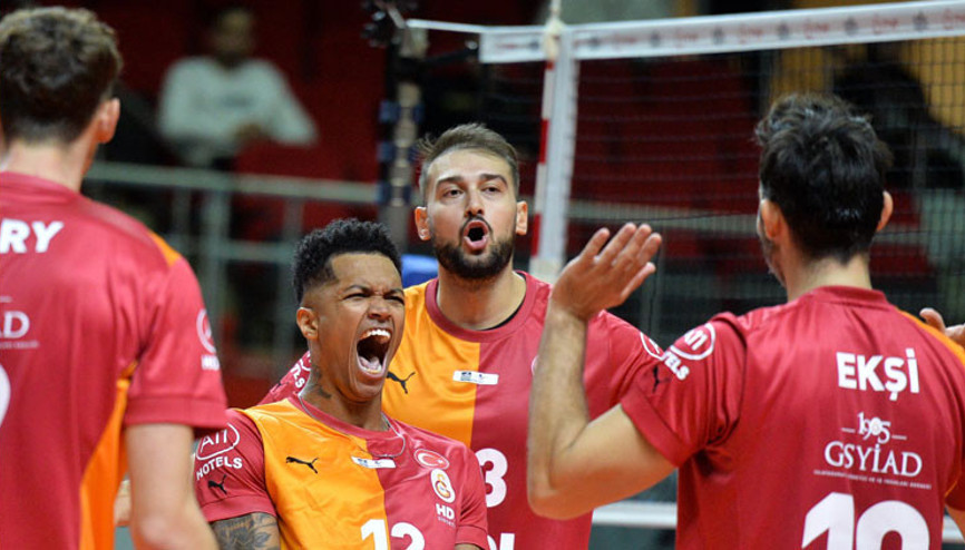 Voleybolda Galatasaraydan 3-1lik net galibiyet