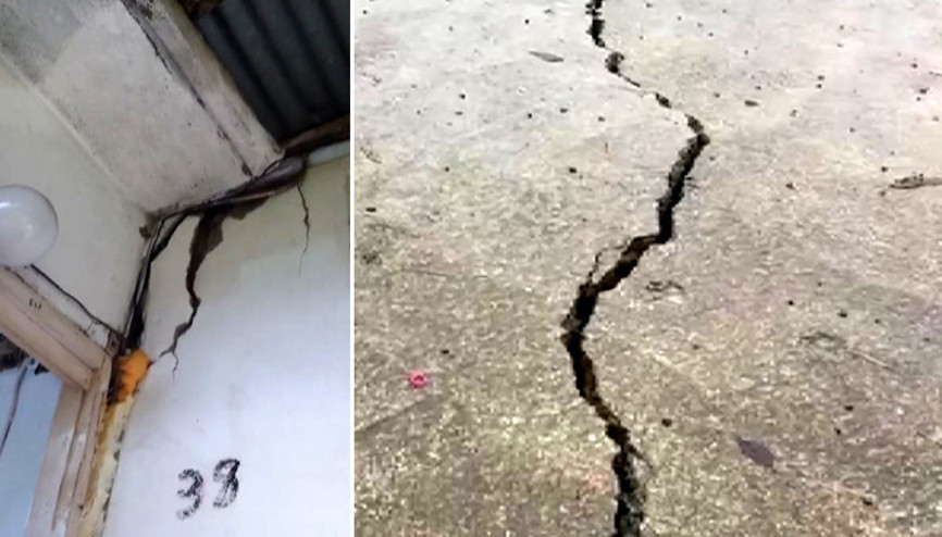 Artvin’in Arhavi ilçesinde heyelan riski 8 ev, tedbir amaçlı tahliye edildi