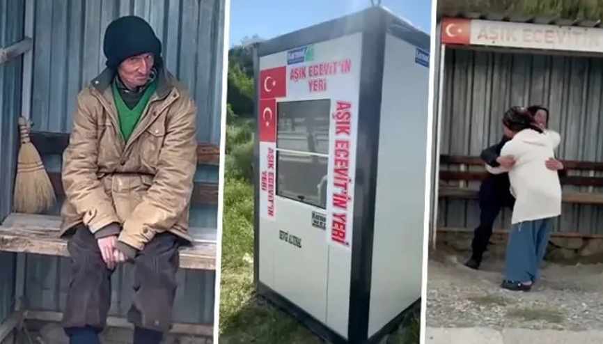 Sinopta 24 yıldır durakta aşık olduğu kadını bekliyor.... Tır şoföründen Âşık Ecevite kulübe