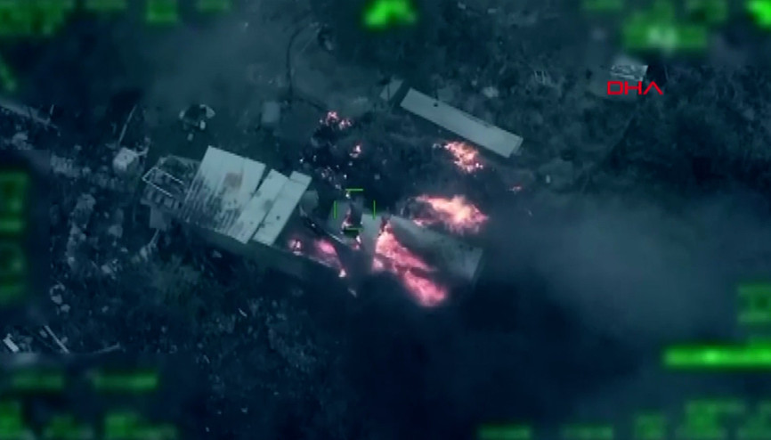 MİT, TUSAŞ’a yapılan terör saldırısı sonrasında terör örgütü PKK/YPG’ye ait toplam 120 hedefi vurdu