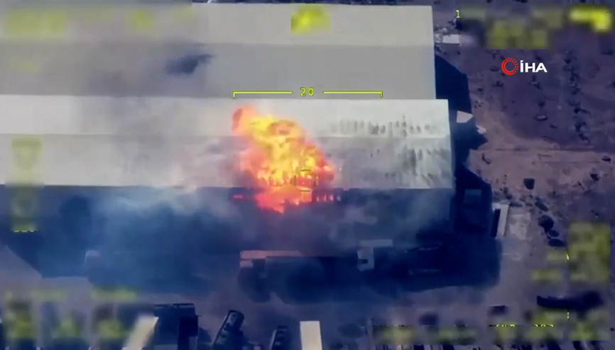 MİT, PKK/YPGye ait 157 hedefi TUSAŞ üretimi ANKA ile vurdu