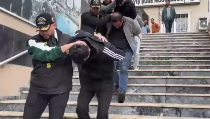 2 milyon liralık musluk hırsızlığı kamerada: 5 gözaltı