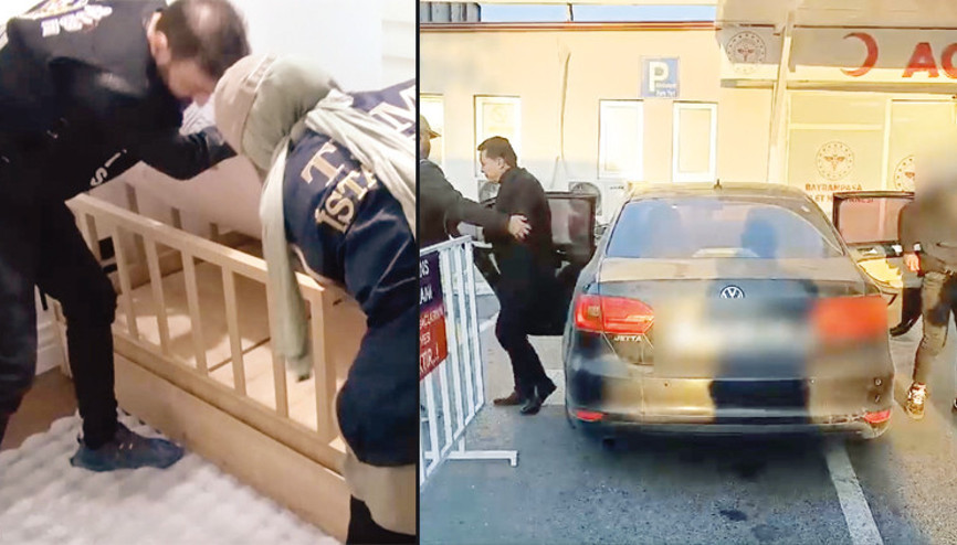 Gözaltı ve arama görüntüleri