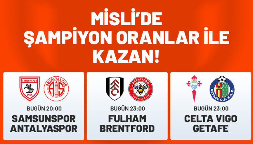 3 maçın heyecanı Mislide yaşanıyor Karşılaşmalardan tüm detaylar, eksikler ve muhtemel 11ler Şampiyon Oranlar ile burada... 3 maçın heyecanı Mislide yaşanıyor Karşılaşmalardan tüm detaylar, eksikler ve muhtemel 11ler Şampiyon Oranlar ile burada...