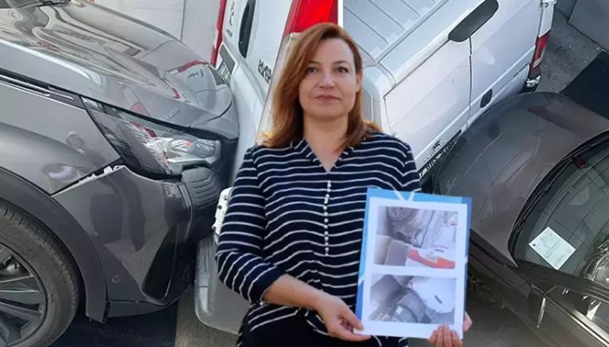 Otomobiline serviste araç çarptı, yetkilerin cevabıyla şaşkına döndü