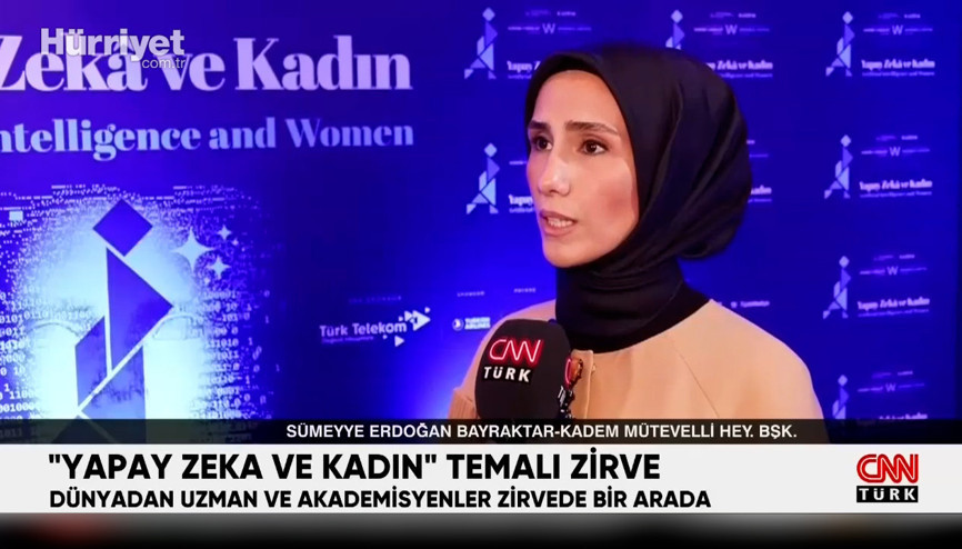 Sümeyye Erdoğan Bayraktardan yapay zeka vurgusu Sümeyye Erdoğan Bayraktardan yapay zeka vurgusu
