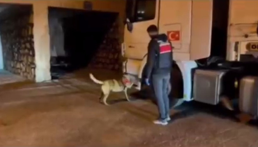 Biber yüklü TIRda uyuşturucu ele geçirildi: 1 gözaltı