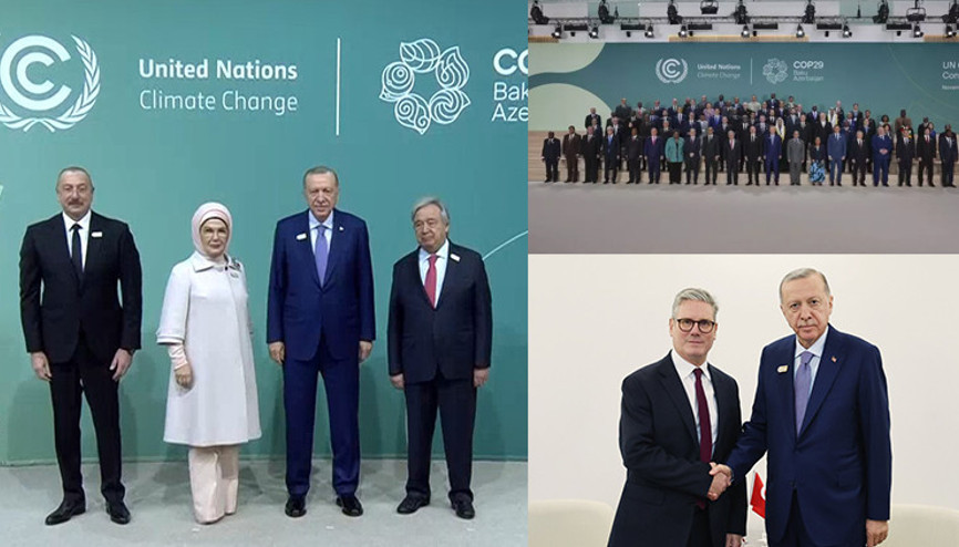 Son dakika...Cumhurbaşkanı Erdoğan, Dünya Liderleri İklim Zirvesi’nde Kritik temaslar başladı