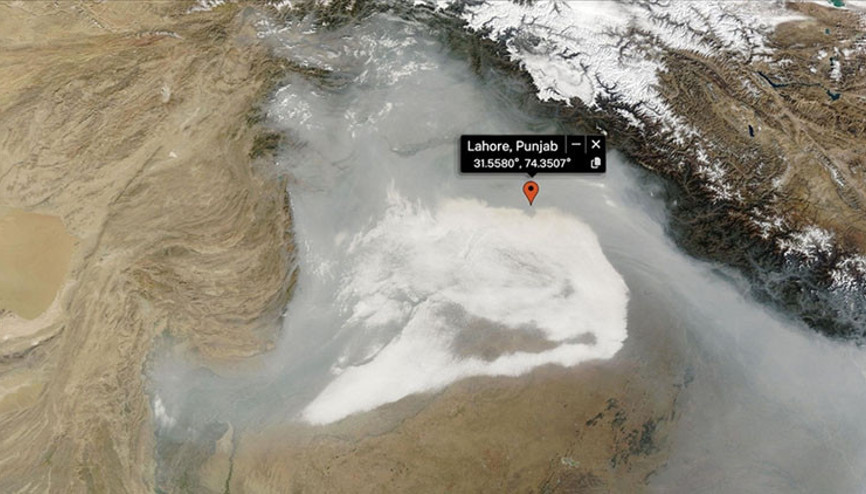 Uzaydan görünür hale geldi: Pakistanda tehlikeli hava kirliliği