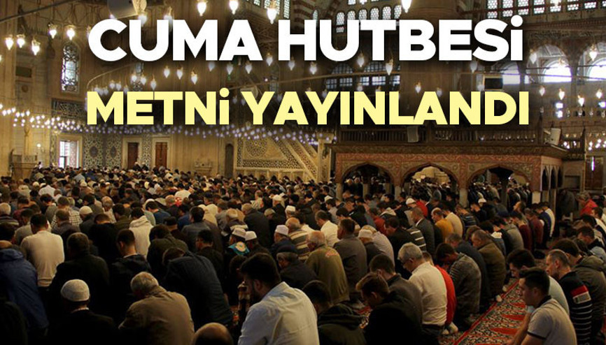 Cuma hutbesi konusu ve PDF metni 15 Kasım 2024 || Diyanet cuma hutbesi konusunu yayınladı: Âdâb ve Erkânıyla Cuma Namazı