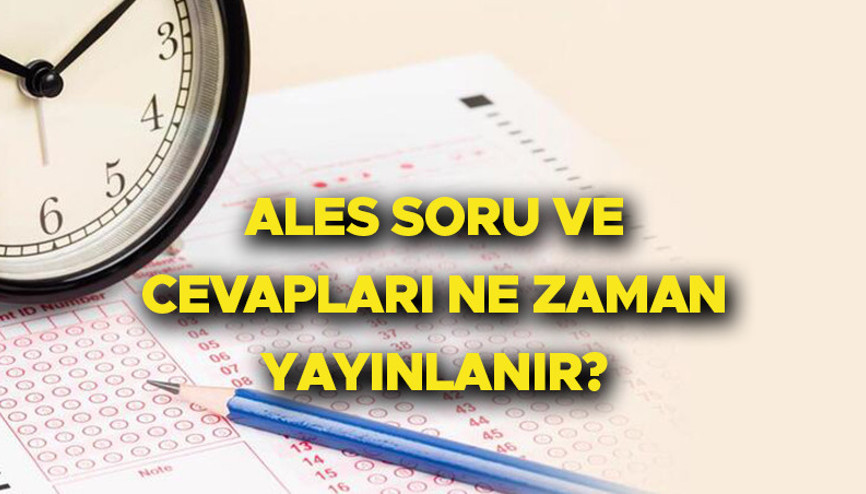 ALES soru ve cevapları 2024 ekranı | 2024-ALES/3 cevap anahtarı kitapçığı ne zaman yayınlanacak ALES sınav sonuç tarihi belli oldu mu ÖSYM sınav sonuç tarihini duyurdu