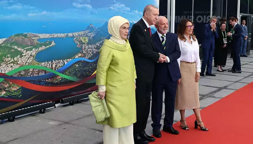 Cumhurbaşkanı Erdoğan, G20 Liderler Zirvesi resmi karşılama törenine katıldı