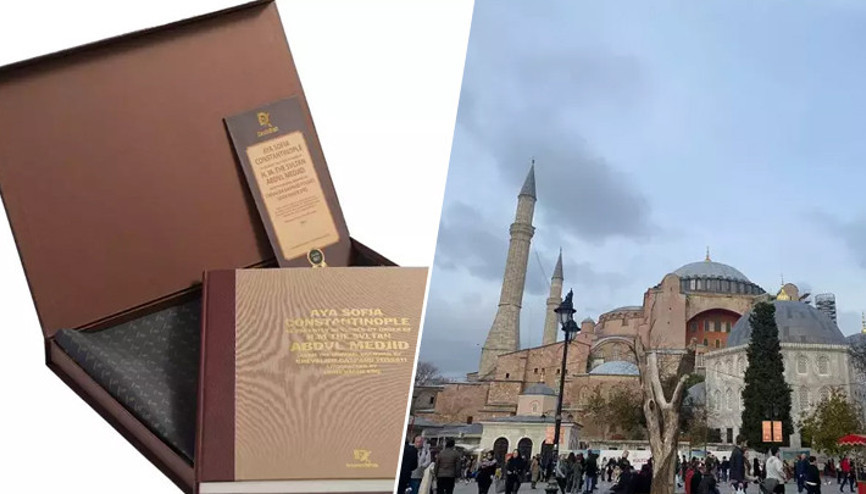 Sultan Abdülmecid’e hediye edilmişti... Ayasofya albümünün tıpkıbasımı yapıldı... Muhteşem bir çalışma