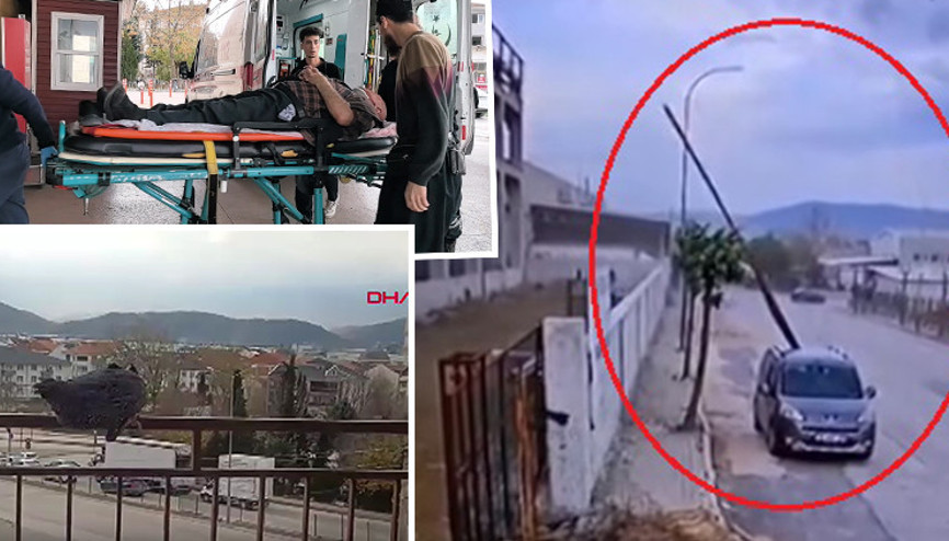 Bursada şiddetli lodos 2 işçi, tadilat için çıktıkları çatıdan düştü Bursada şiddetli lodos 2 işçi, tadilat için çıktıkları çatıdan düştü