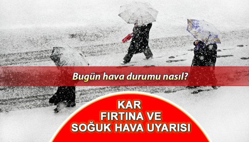 HAVA DURUMU 26 KASIM SALI || Ankara, İzmir ve İstanbulda bugün hava nasıl, bugün yağmur ya da kar var mı Meteorolojiden kar, fırtına ve soğuk hava uyarısı