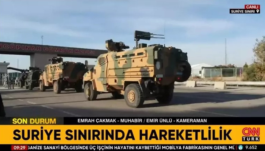 Suriye sınırında hareketlilik: Zırhlı araçlar Öncüpınar Sınır Kapısında Suriye sınırında hareketlilik: Zırhlı araçlar Öncüpınar Sınır Kapısında