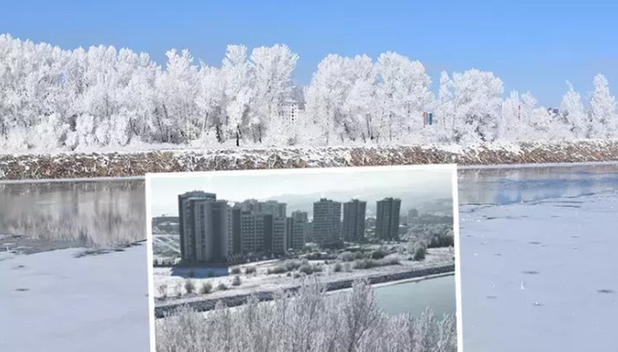 Sivas buz kesti, Kızılırmak Nehri kısmen dondu