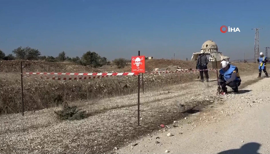 Suriye Milli Ordusu’nun PKK/YPG’den geri aldığı Minnığ Askeri Hava Üssü görüntülendi