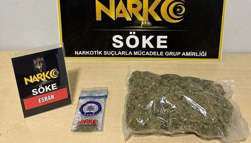 Sökede uyuşturucuya 2 tutuklama