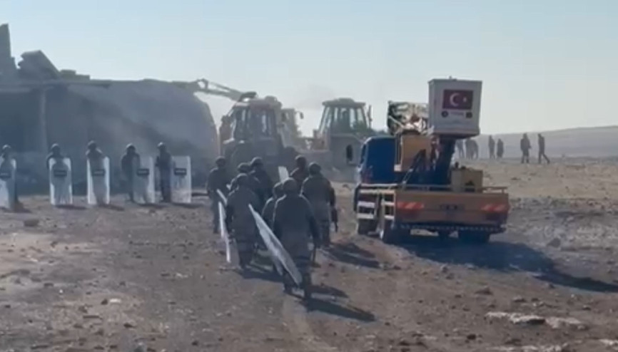 Ceylanpınarda yıkım gerginliği