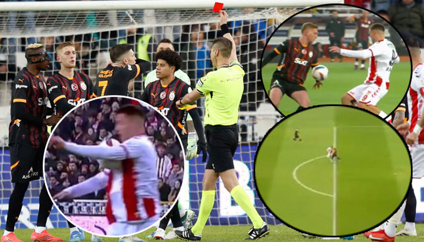 Sivasta çok konuşulan kırmızı kart Sivasspor penaltı, Galatasaray elle oynama bekledi; VAR incelemesi sonrası...