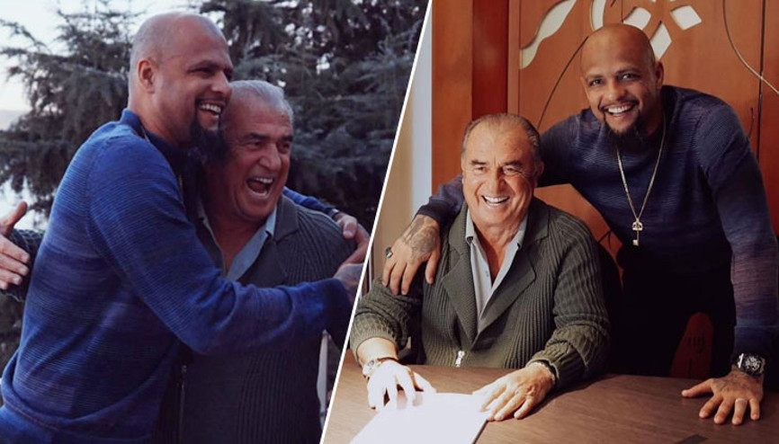Fatih Terim ve Felipe Melo buluştu Teşekkür ederim oğlum...