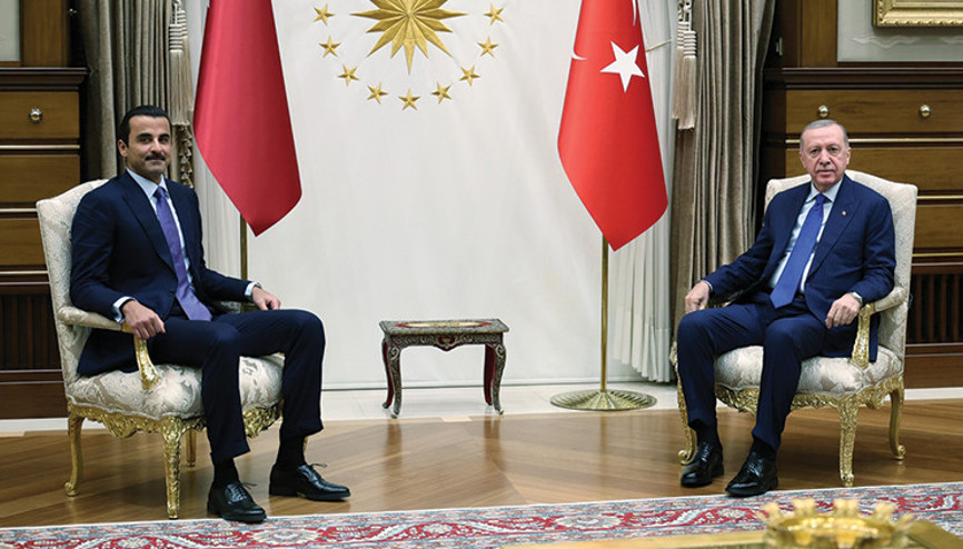 Cumhurbaşkanı Erdoğan Katar Emiri Al Sani ile Suriyeyi görüştü