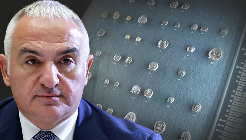 Kültür ve Turizm Bakanı Mehmet Nuri Ersoy: 1055 gümüş sikkeyi ait oldukları topraklara kavuşturmanın gururunu yaşıyoruz