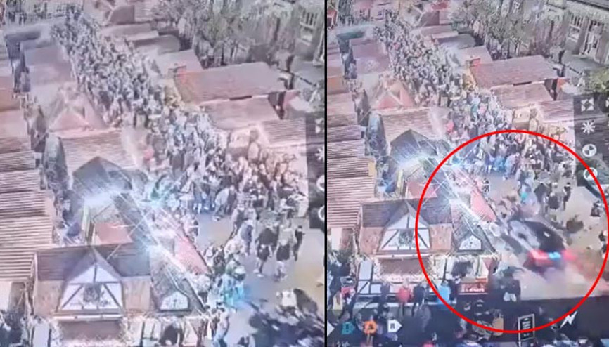 Almanyada feci olay Aracıyla noel pazarındaki insanların arasına daldı: Ölü ve yaralılar var