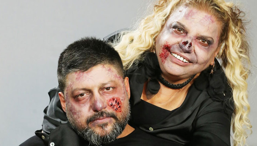 Zombi oldu kocasını yedi