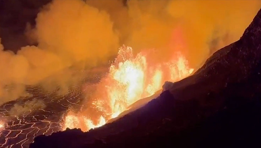 Hawaiideki Kilauea Yanardağında korkutan patlama