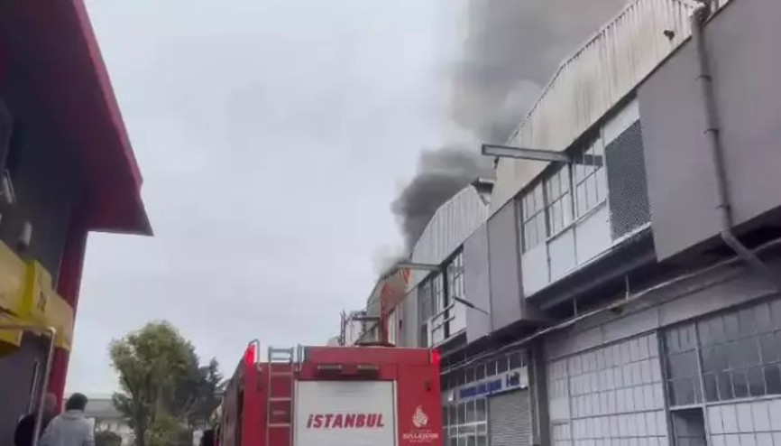 Bahçelievler’de sanayi sitesinde iş yeri yangını