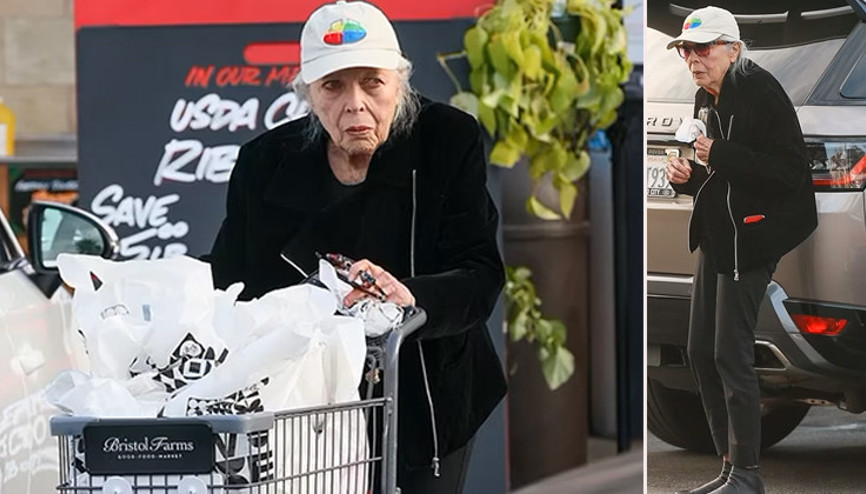 TV dizilerinin hem güzel hem akıllı yıldızıydı... Omuzları çöktü, saçları artık bembeyaz...  Bu yaşında alışverişini  kendisi yapıyor