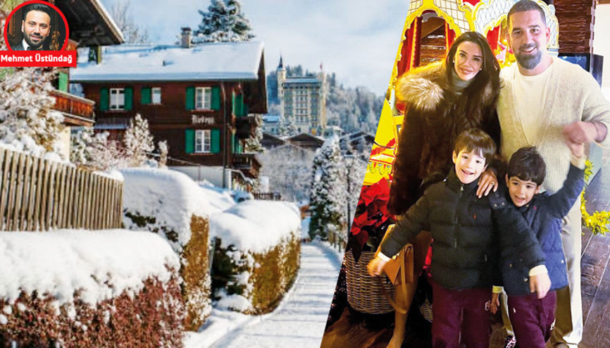 Devleri dize getirdi şimdi kayak tatilinde