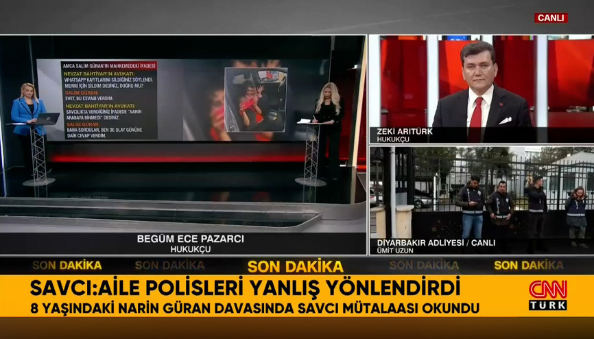 Narin Güran cinayeti davasında savcı mütalaasını sundu