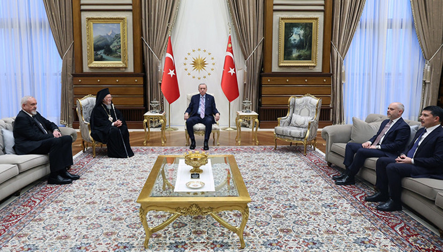 Fener Rum Patrikhanesinden Cumhurbaşkanı Erdoğanın Bartholomeosu kabulüne ilişkin açıklama