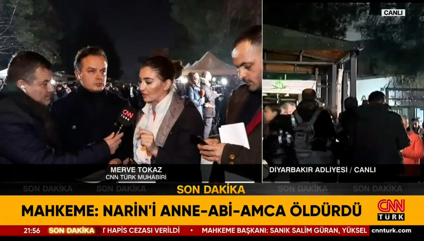 Narin davasında mahkeme salonunda ne yaşandı CNN Türk muhabiri Merve Tokaz aktardı