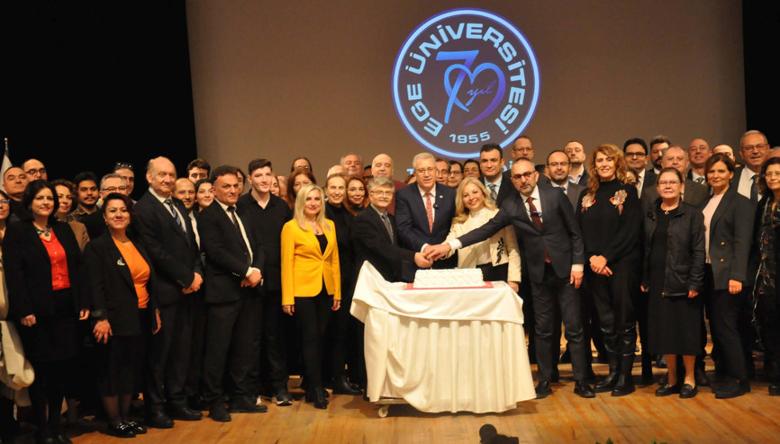 Üniversiteden 70inci yıla özel logo Üniversiteden 70inci yıla özel logo