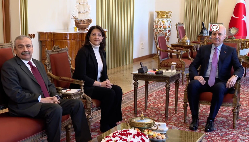 TBMM Başkanı Kurtulmuş, DEM Parti heyetini kabul etti