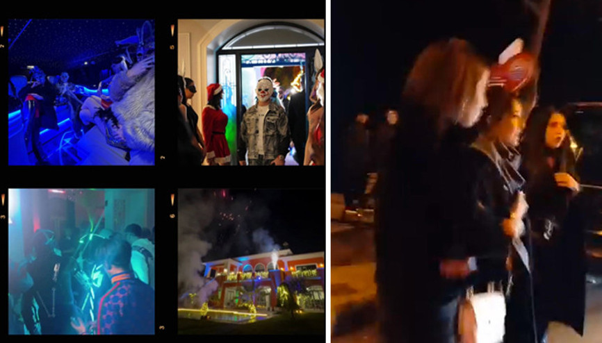 10 oda 2 salonlu villada müstehcen parti: Özel dansçılar, yüzü maskeli davetliler...