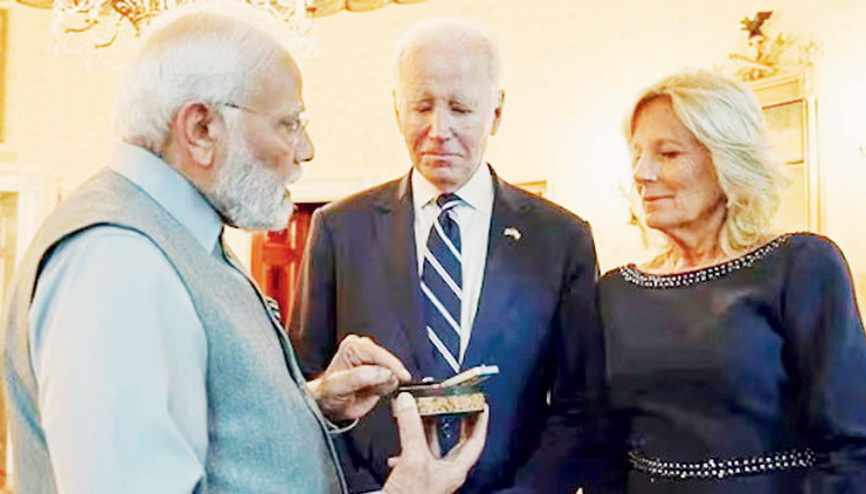 Biden çiftine hediyeler açıklandı: Modi’den pırlanta Sisi’den bilezik