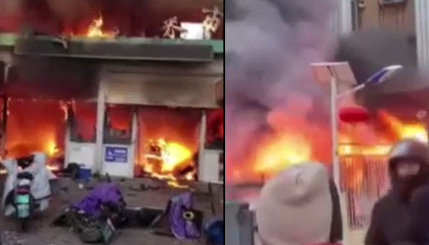 Çinde facia: Pazar yerinde yangın Çinde facia: Pazar yerinde yangın