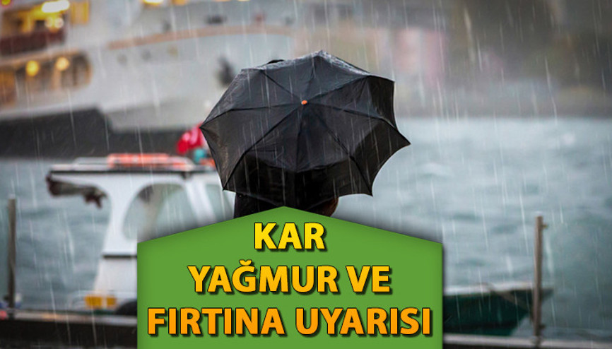 HAVA DURUMU 12 OCAK Meteorolojiden kar, yağmur ve fırtına uyarısı || Bugün hava durumu nasıl, İstanbula kar yağacak mı