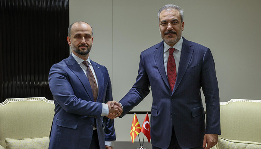 Bakan Fidan, Kuzey Makedonya Avrupa İşleri Bakanı Murtezani ile görüştü